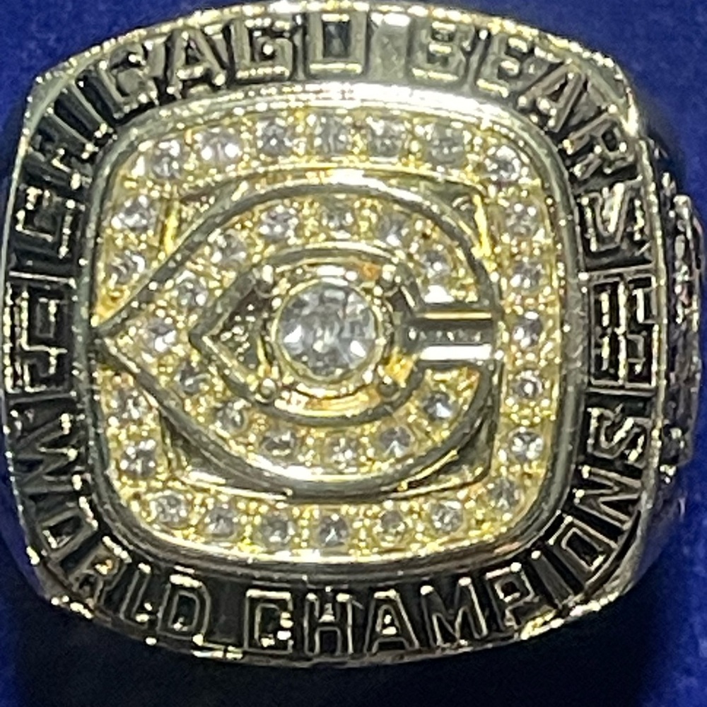 Chicago Bears Super Bowl, Walter Payton Championship Replica Ring Paper Weight